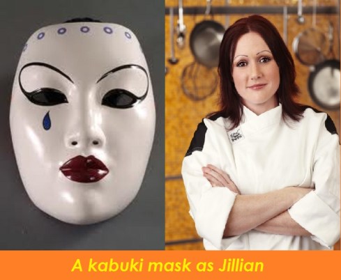 kabuki mask as Jillian